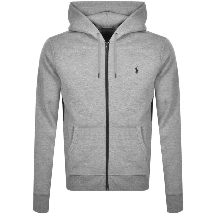Alternative Image for ProductRalph Lauren Full Zip Hooded Tracksuit Grey3